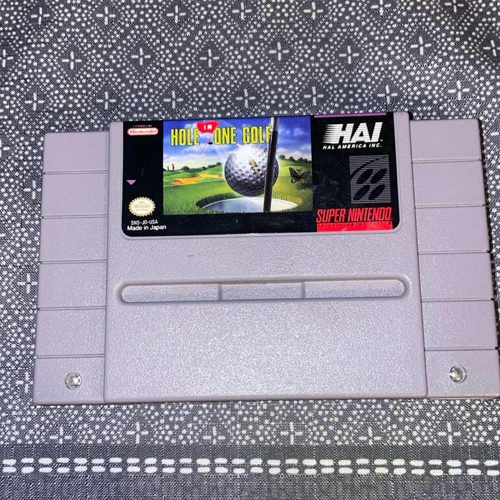 Super Nintendo NES Hole In One Golf Cartridge Game
